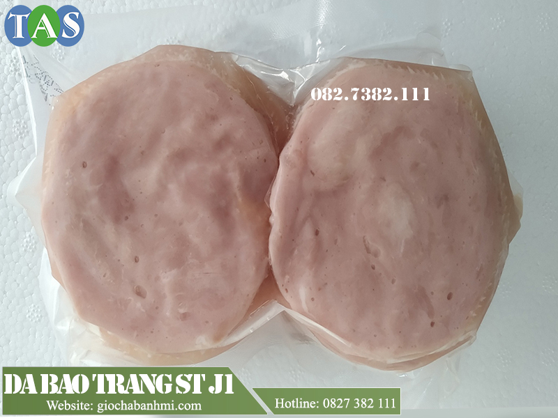 mặt cắt sản phẩm da bao trắng loại 1 do sông trăng sản xuất