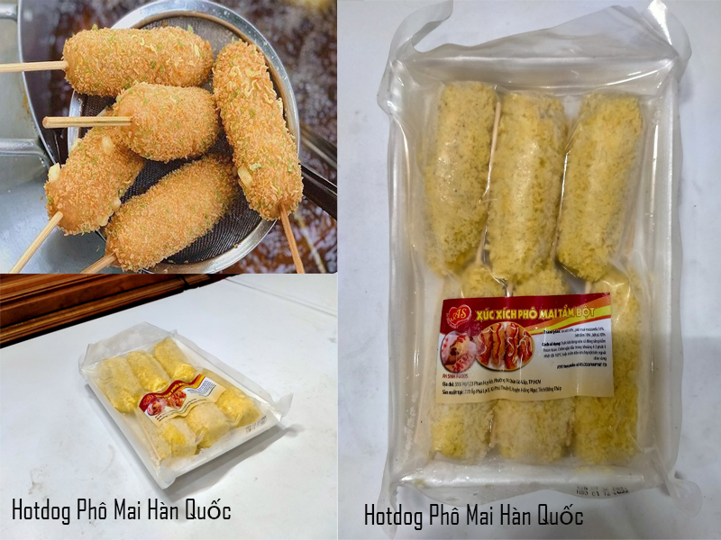 món hotdog phô mai hàn quốc món hotdog phô mai hàn quốc