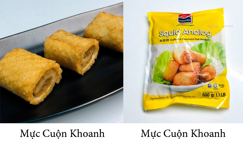 món mực cắt khoanh món mực cắt khoanh